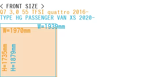 #Q7 3.0 55 TFSI quattro 2016- + TYPE HG PASSENGER VAN XS 2020-